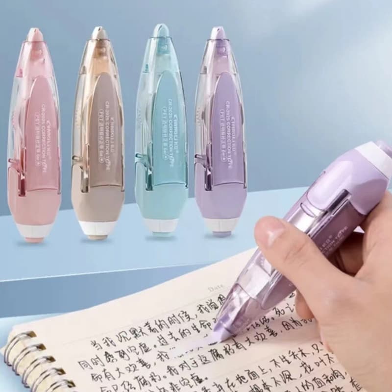 Fita Corretiva Retrátil  5mmx5m Escolar Corretivo em Fita Cis Fita corretiva escolar/ escritório