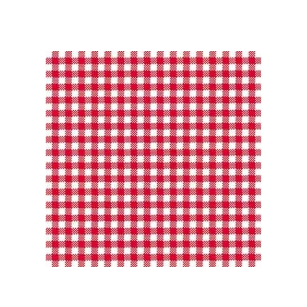 Guardanapo Papel Xadrez Vermelho 20 Unidades
