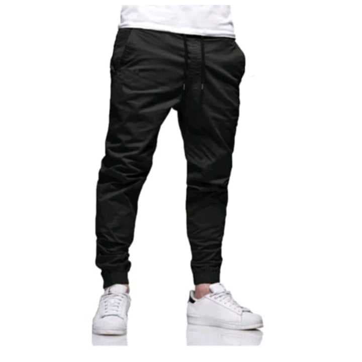 Calça Jogger Masculina Sarja ou jeans 4 bolsos com punho elástico streetwear