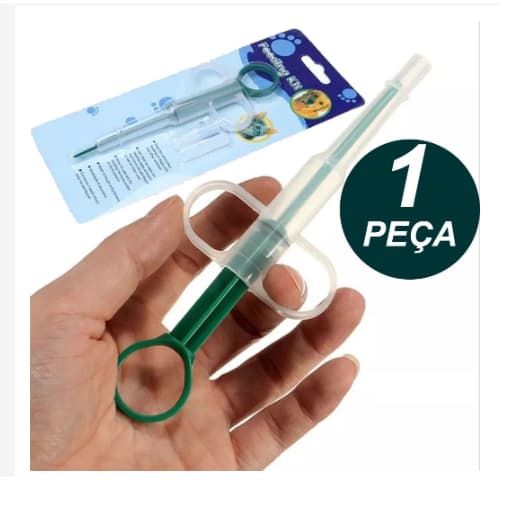 1 Aplicador De Comprimidos Cães Gatos Pet Seringa Alimentadora