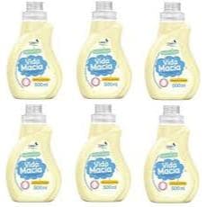 Kit 6 Amaciante de Roupa De Criança Bebe Vida Macia Camomila 500ml
