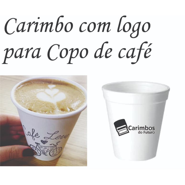 Carimbo para copo de isopor