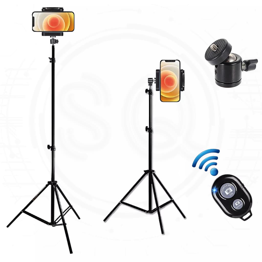 Tripé Universal para Celular Camera e Webcam 2.10m tripe