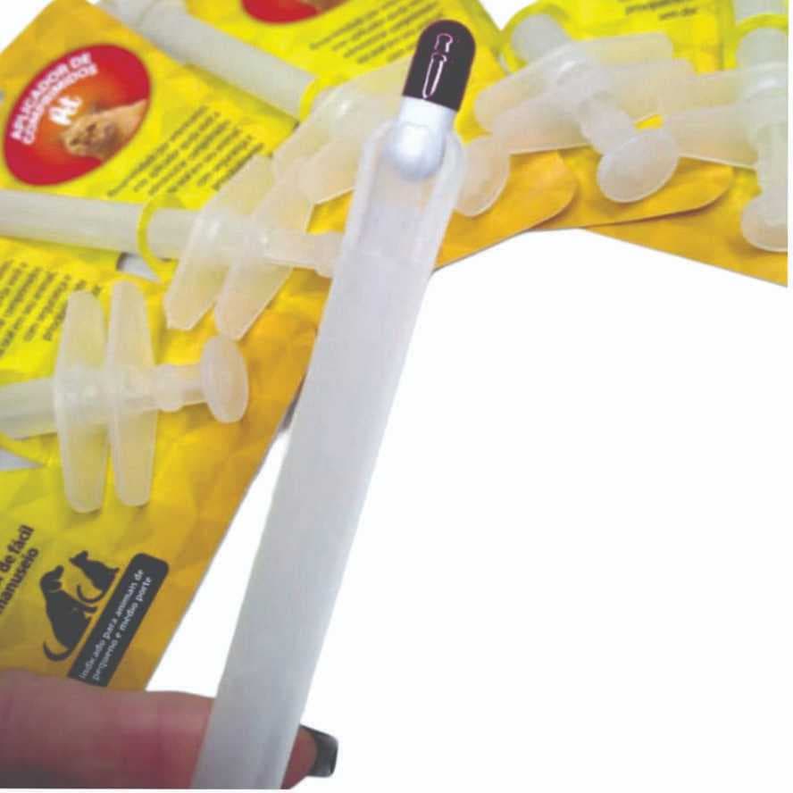 Aplicador de comprimidos para cães e gatos para uso doméstico ou veterinário pet shop