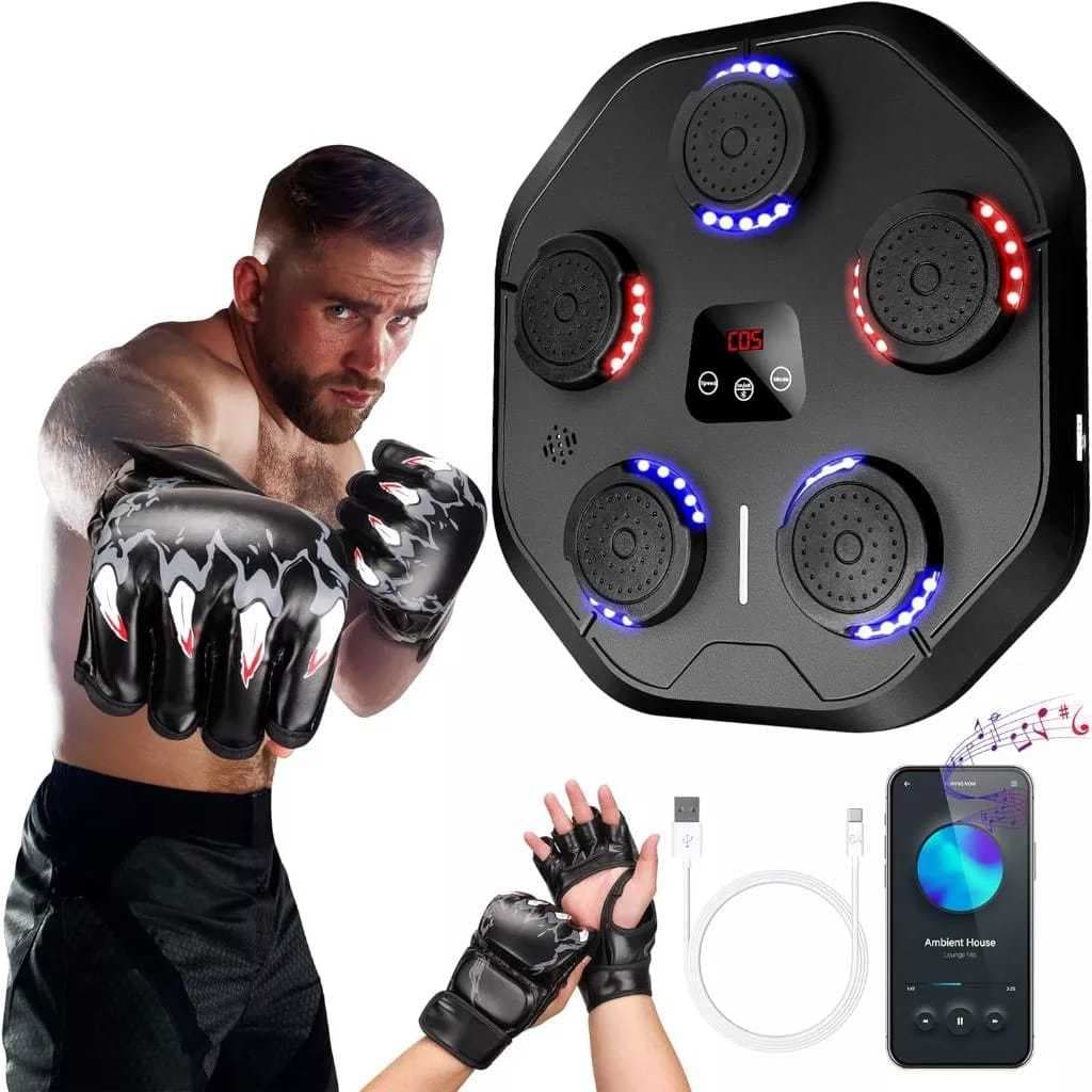 Máquina De Boxe Inteligente Música Alvo De Parede