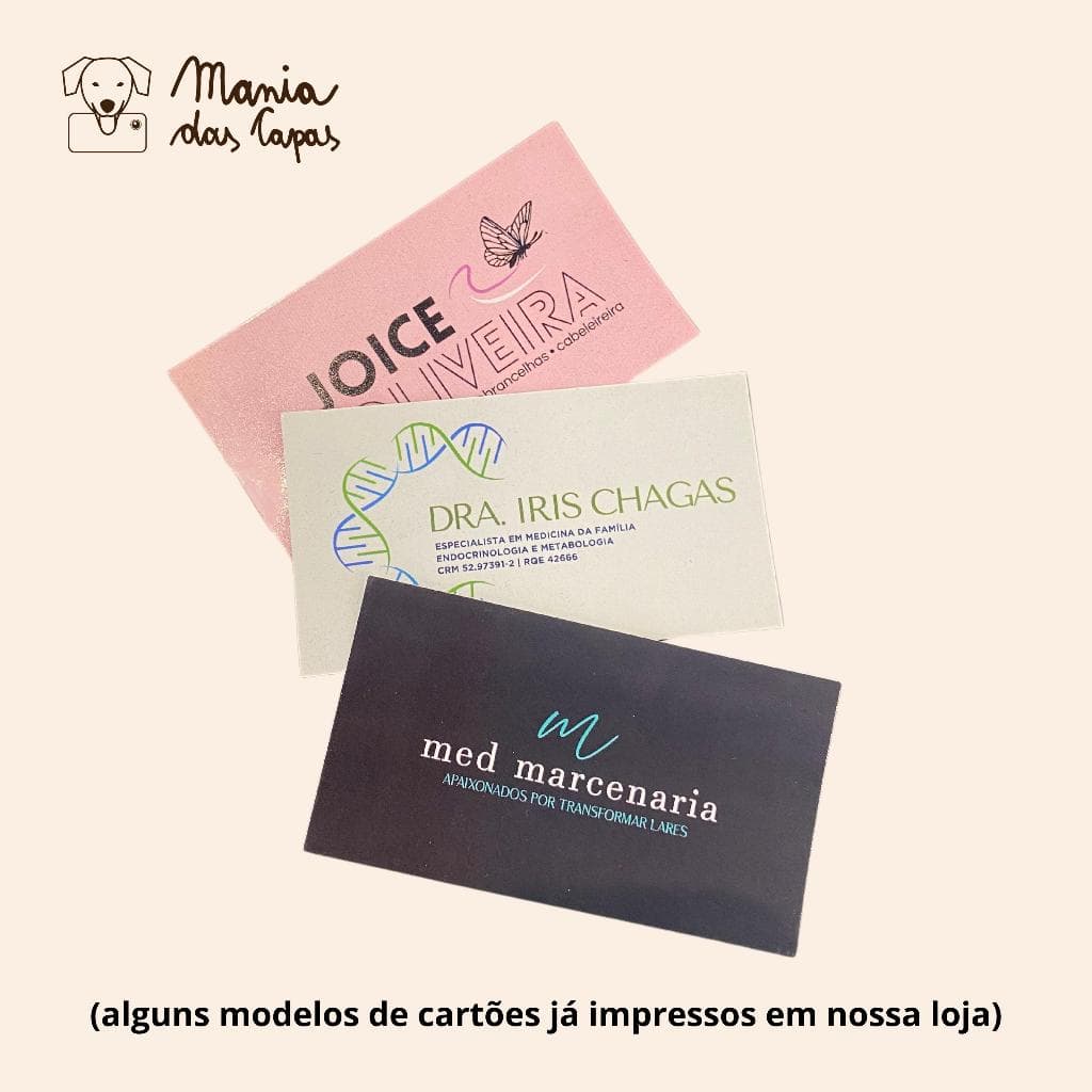 Cartão de Visita Personalizado Milheiro Envie Sua Arte