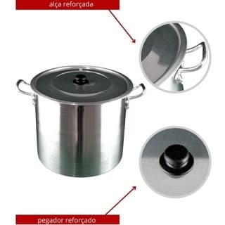 Caldeirão Panela Linha Hotel Industrial Nº30 19 Litros