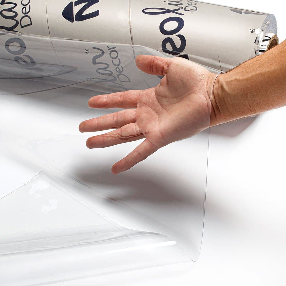 Plástico Pvc Cristal Vinil 0.80mm Toalha de Mesa Transparente Impermeável - Vários Tamanhos