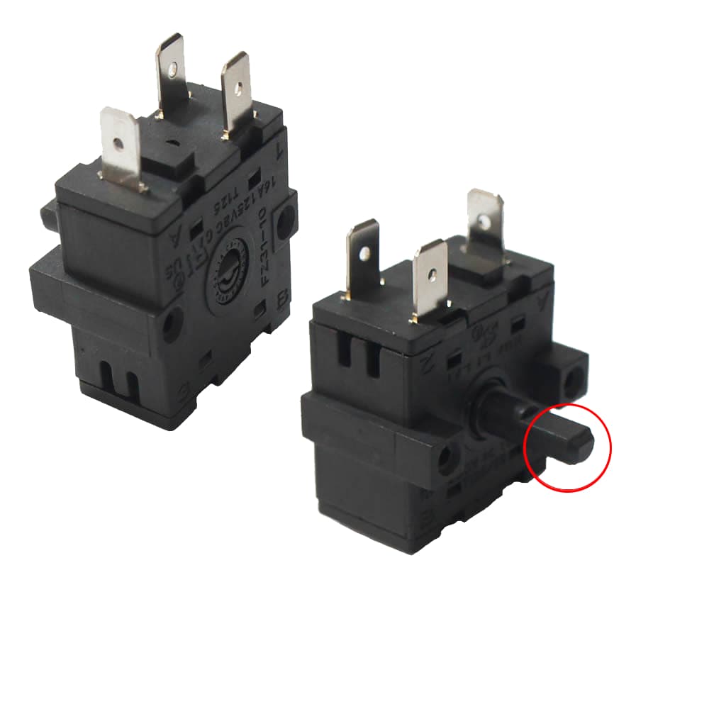 CHAVE SELETORA PARA FORNO ELETRICO- 16A 3 TERMINAIS 4 POSICOES (FZ31-10)