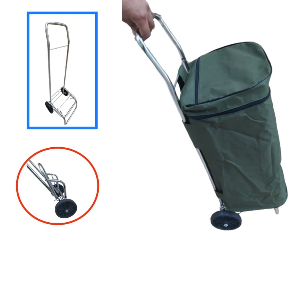 Carrinho de feira Maior Multiuso com bolsa Removível e impermeável.