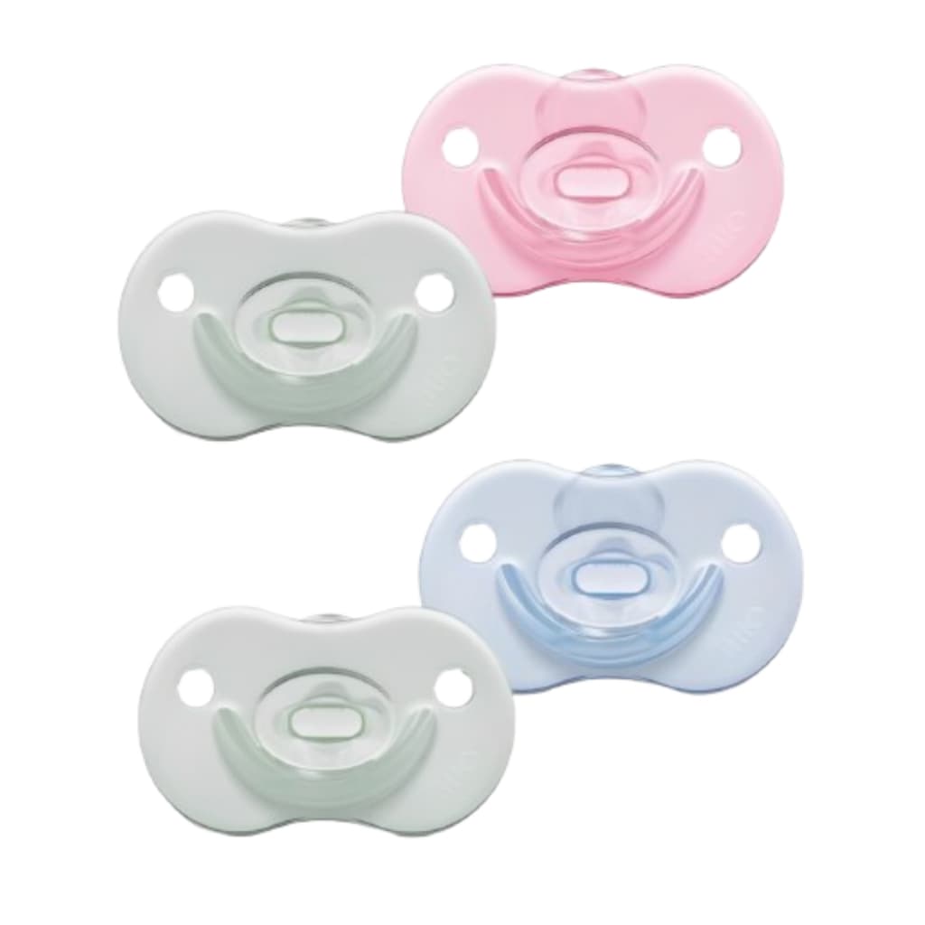 Chupetas Soft Calming Lillo100% Silicone + 6 Meses Bico Simétrico Day Night Brilha no Escuro 2 un