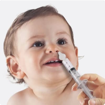 Kit Lavagem Nasal Infantil com Seringa 20ml Nacional - Desentupir Nariz Bebê, Cuidado Respiratório Seguro