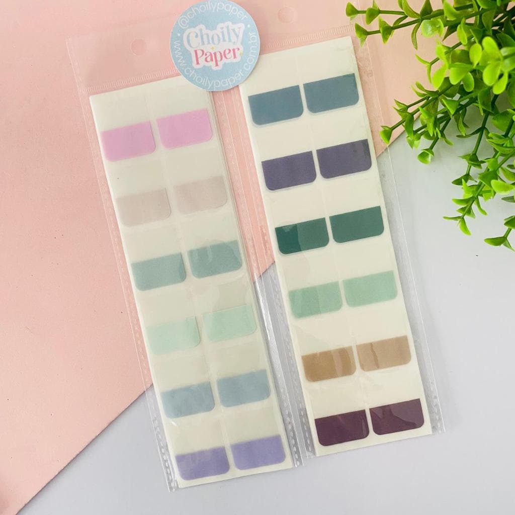 Marcador de Páginas Transparente com 60 unidades| etiqueta | notas | adesivo | caderno | organizador