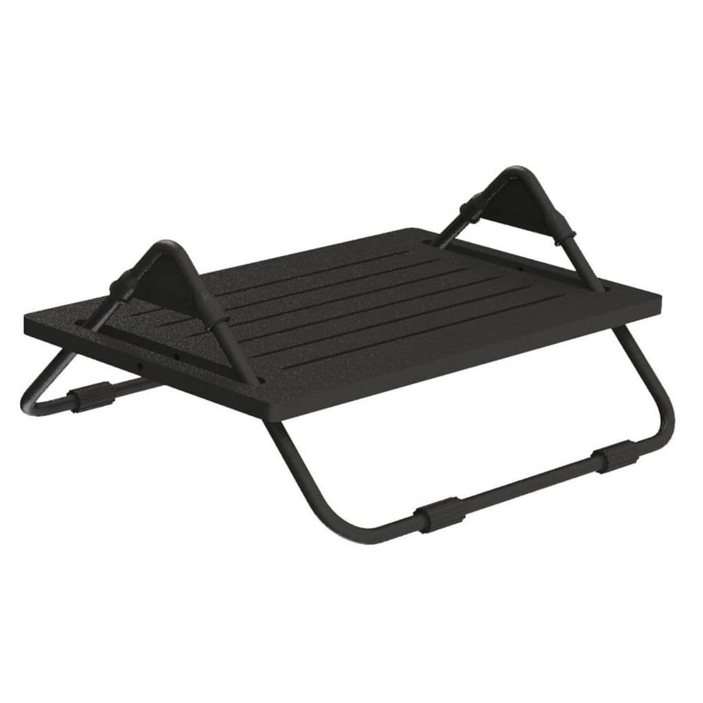 Apoio Ergonômico para Pés Regulável em MDF Preto - Multivisão