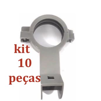 10 Suporte Flange Abraçadeira Lnb Ku Lnb 2x2