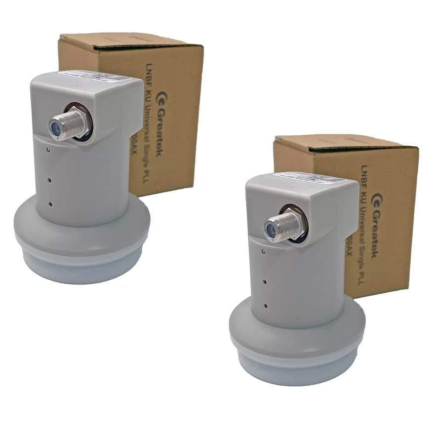 Kit 2 Lnbf Simples Banda Ku Universal Ultra Hd Lnb Antena