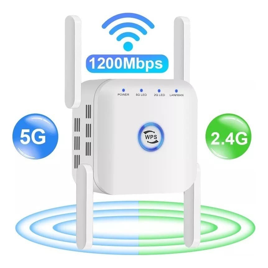 Repetidor Amplificador Sinal Wifi S/fio Dual Band 5g 1200m