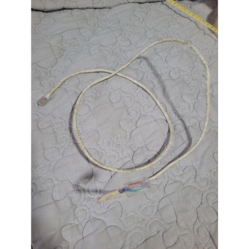 fio de telefone cabo telefônico branco 1,3 m