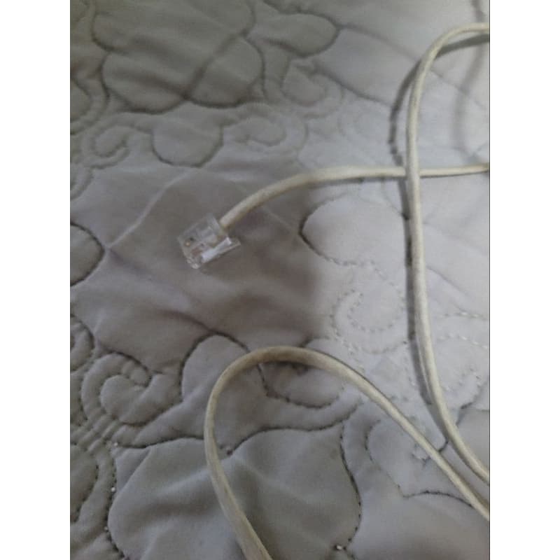 fio de telefone cabo telefônico branco 2,3 m