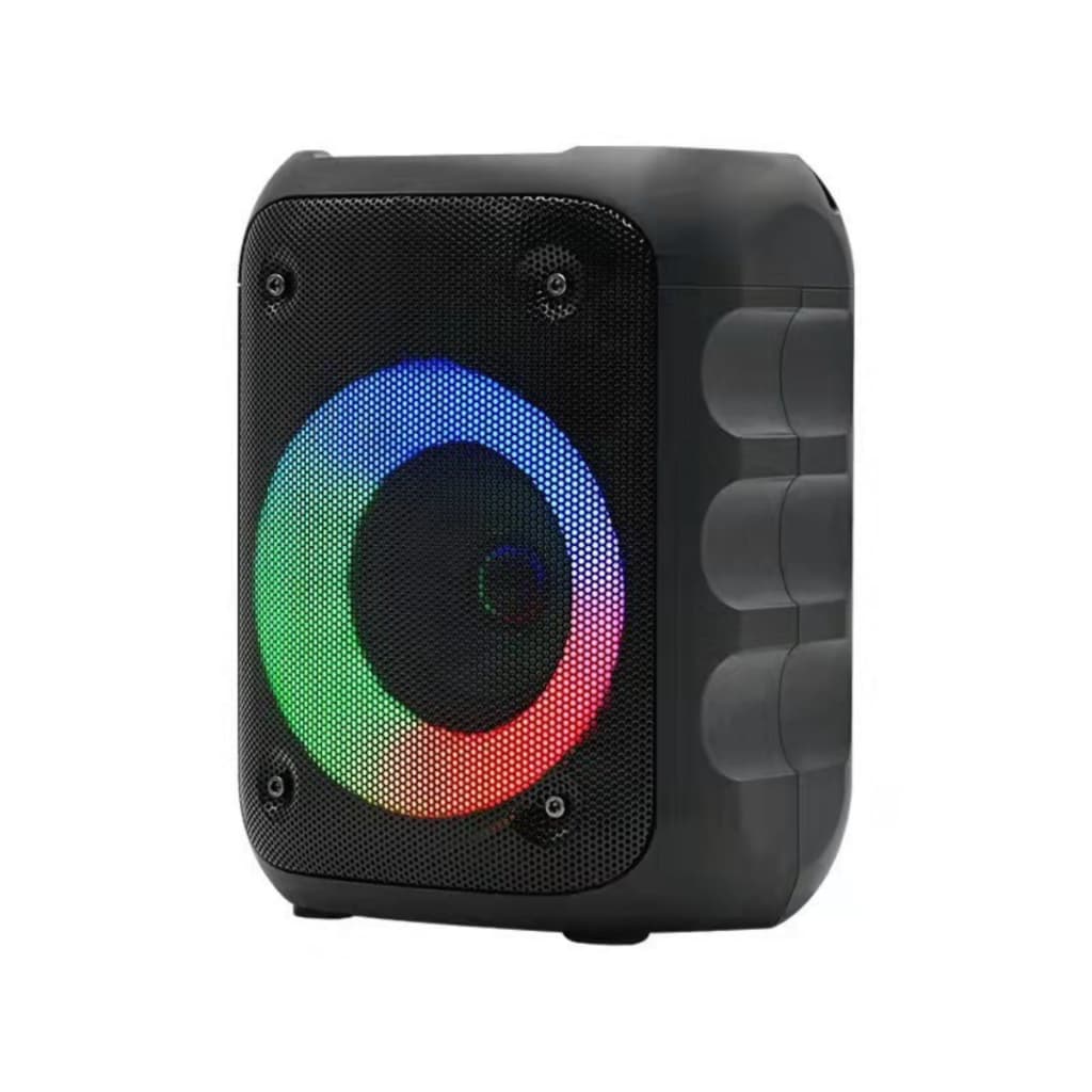 Caixa De Som Bluetooth Portatil RGB Colorida Com Radio Fm Som Hi-Fi Potente