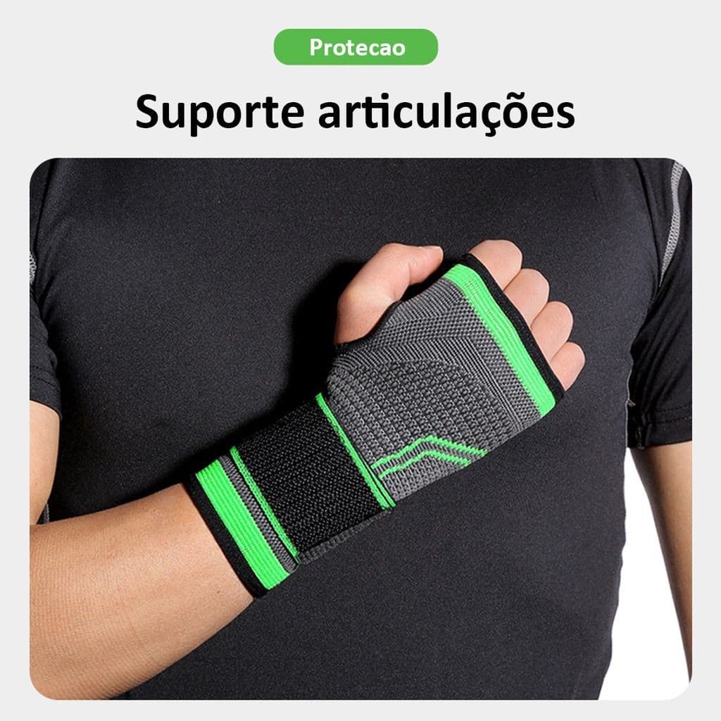 Munhequeira De Alta Compressão Para Musculação Academia Tendinite