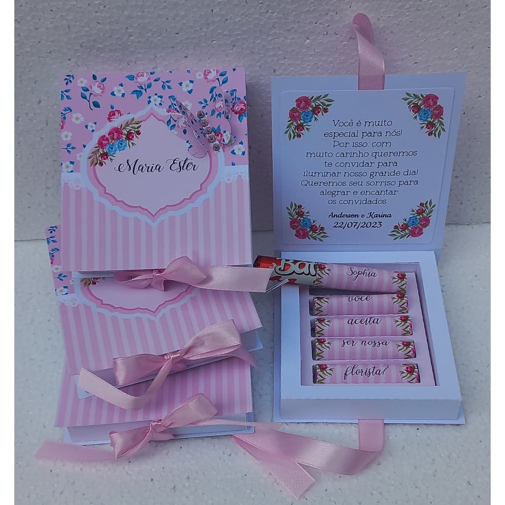 Convite para daminha e florista