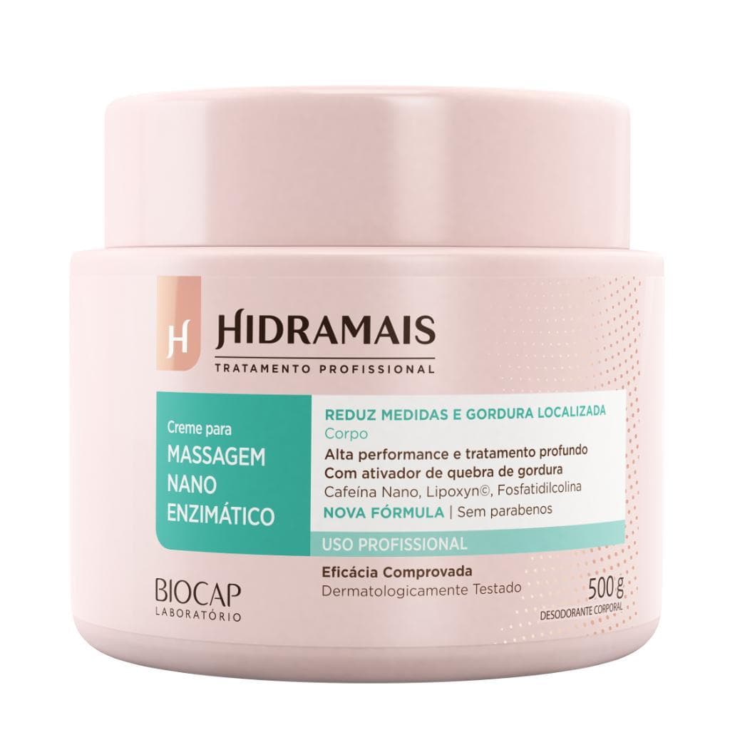 Creme de Massagem Nano Enzimático 500g Hidramais