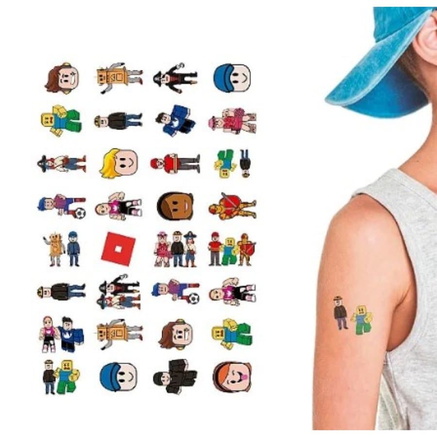 Tatuagem temporária Roblox | Tatuagem fake