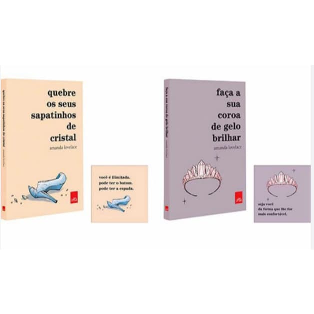Quebre os seus sapatinhos de cristal;  Faça sua coroa de gelo brilhar. lovelace amanda