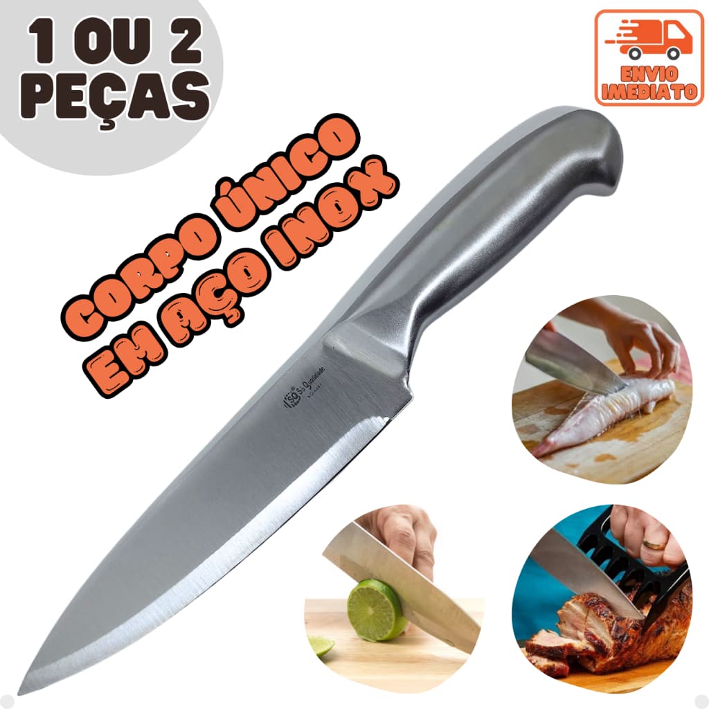 Faca Peixeira 6 ou 7 Profissional Açougueiro Churrasco Gourmet - Entre as melhores facas de cozinha