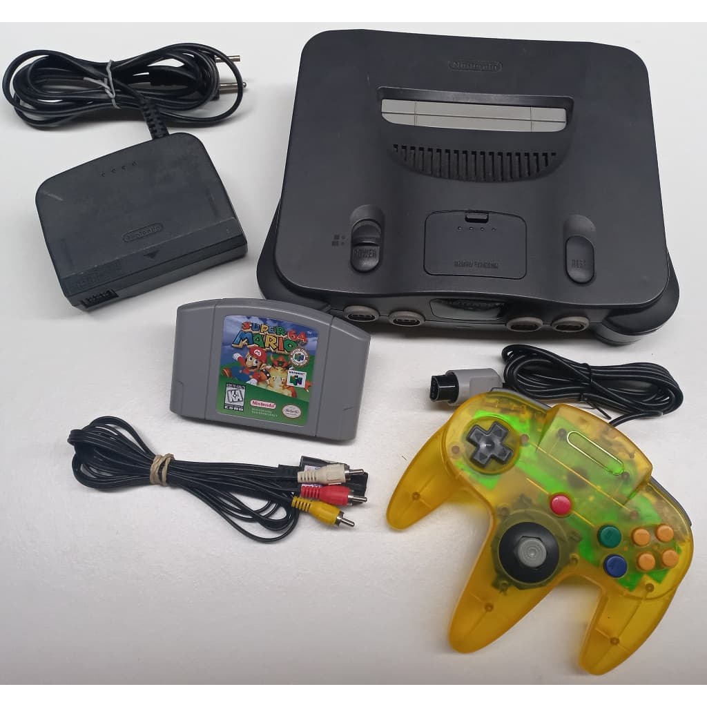 Nintendo 64 + Jogo Mario Kart ou MARIO 64 Completinho Pronto Para Jogar
