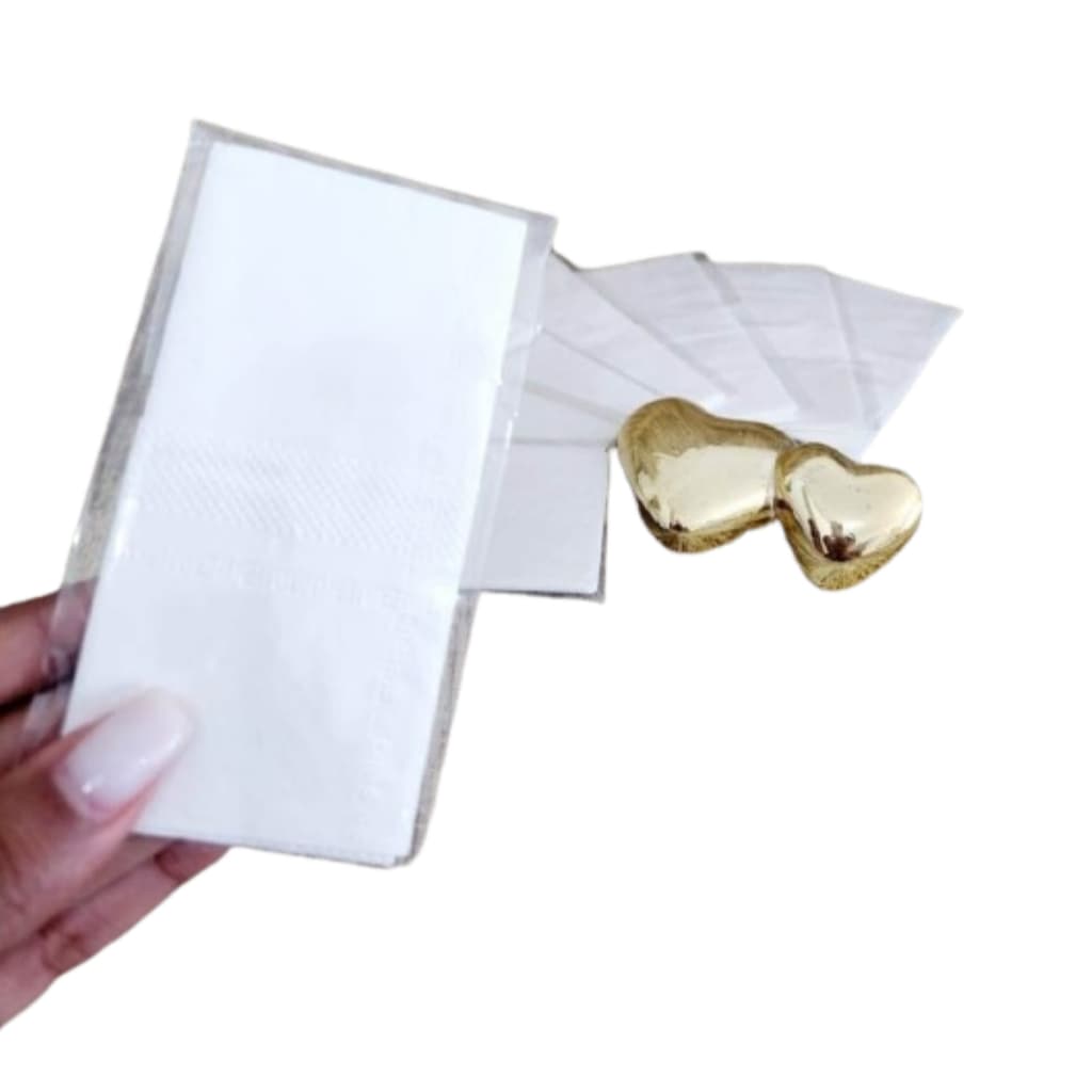 Kit Com 100 Lenços Lágrimas De Alegria Para Casamento Noivado Batizado Aniversário 15 Anos Chá Revelação