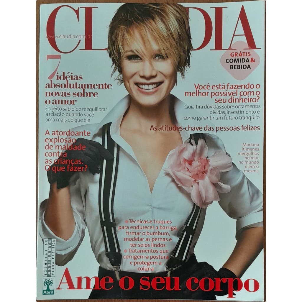 Revista Claudia Nº 561 Junho/2008 Mariana Ximenes