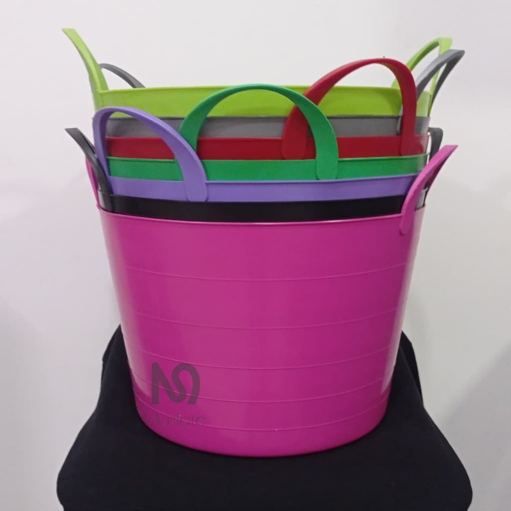 Balde Cesto Flexível De 15 Litros Com Alças Multiuso