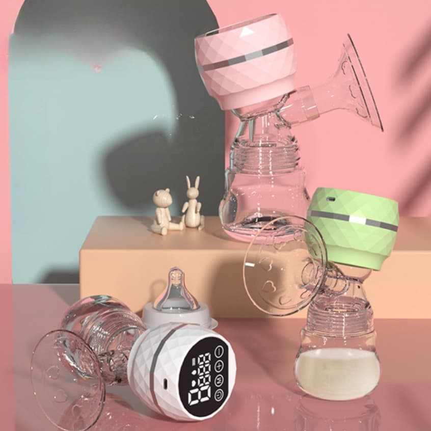 Bomba Tira Leiteira Elétrica Silenciosa Massageadora Recarregável Portátil Para Amamentação De Bebês