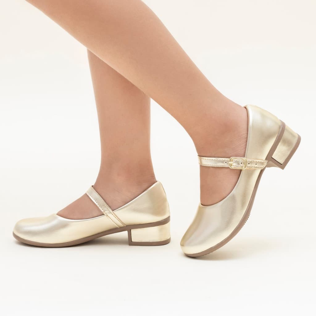 sapatilha salto grosso feminina  infantil juvenil menina  boneca saltinho moderna la requinte