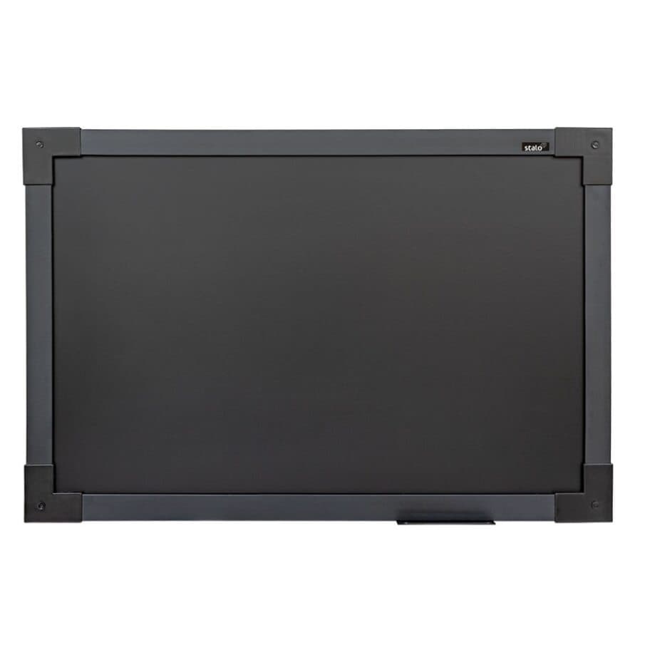 Quadro Lousa Negro UV MDF Preto Soft Prime 90 X 60 CM 4145 Stalo