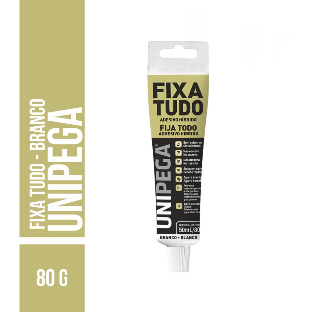 Fixa Tudo Alto Poder Adesão Até Debaixo D'água 80g