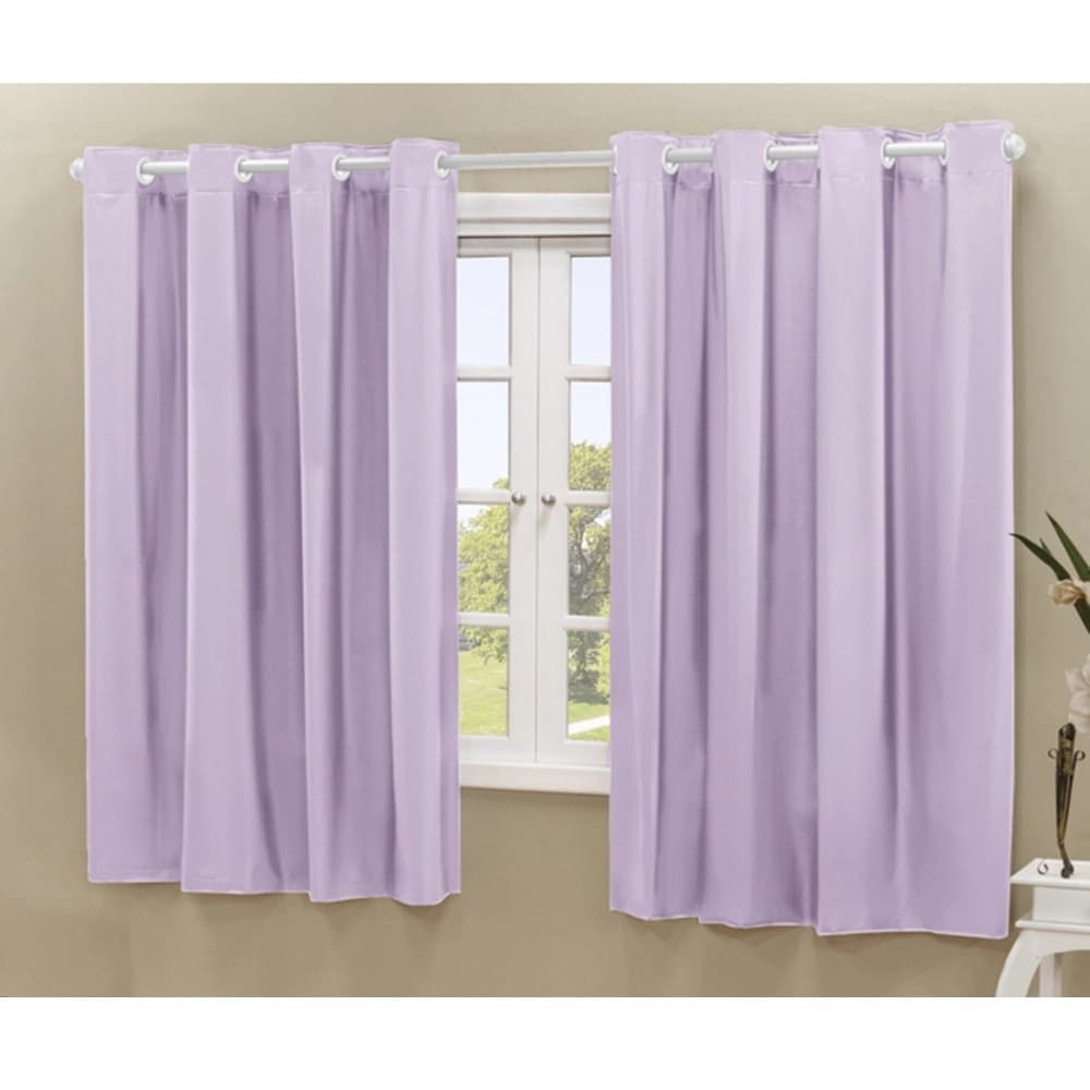 Cortina Blackout Lilás 2,20m x 1,30m Quarto Sala Blecaute PVC corta 100 % a luz