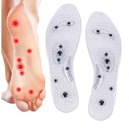 Palmilha Magnetica Pontos Acupuntura Ortopedica Ativa Circulação Alívio Dores Cansaço Pés