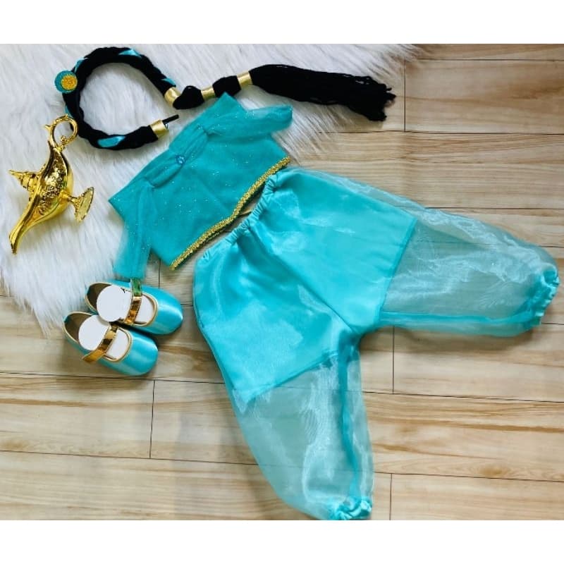 fantasia jasmine odalisca infantil bebê