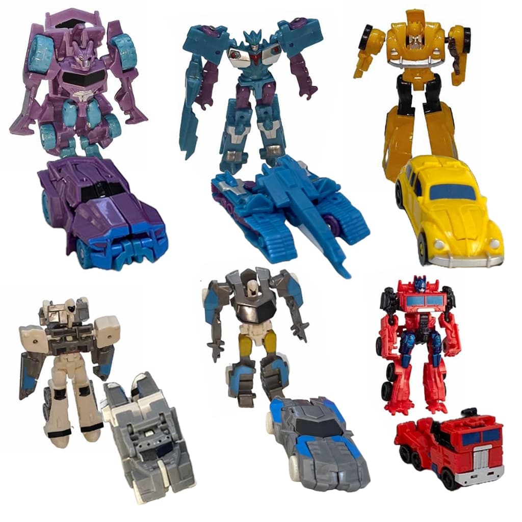 Blister Kit 6 mini Transformers Optimus Prime Bumblebee 75mm