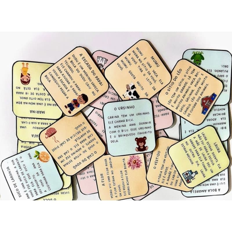 Fichas de leitura (treino da leitura)