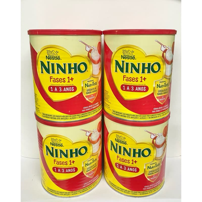 Kit 4 Latas Ninho Fases 1-3 Anos 800g cada (Vermelho)