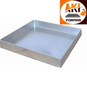 FORMA DE BROWNIE 25X25X3 OU ROCAMBOLE FEITA DE ALUMINIO PARA ALTA TEMPERATURA COM NOTA FISCAL (( CAIXA 7 ))