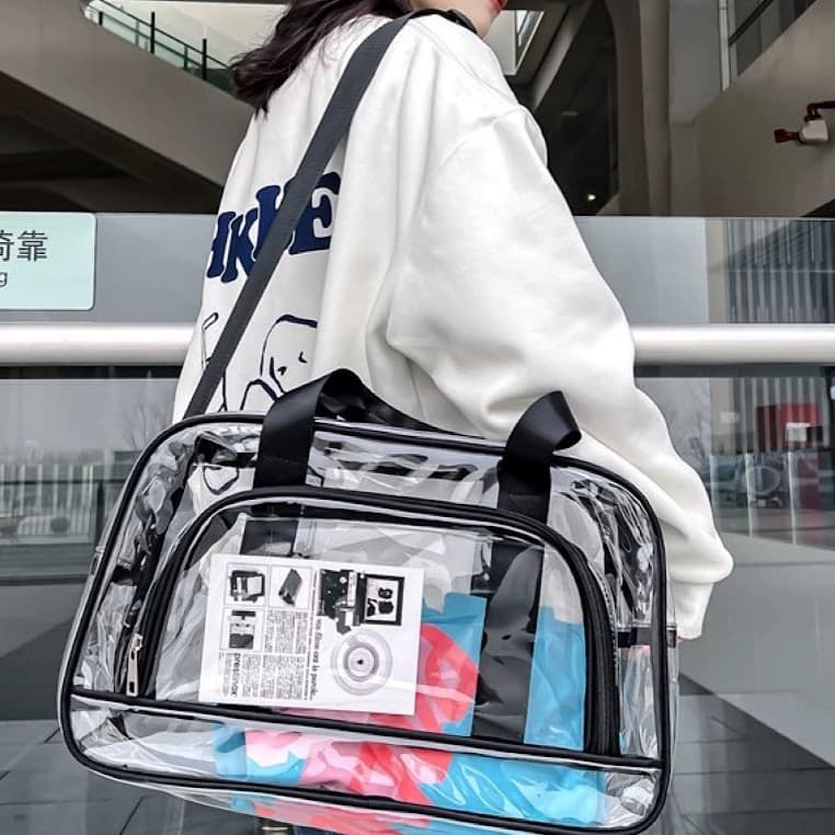 Bolsa Viagem Grande Transparente Feminina Masculino Presidio Praia Industria P