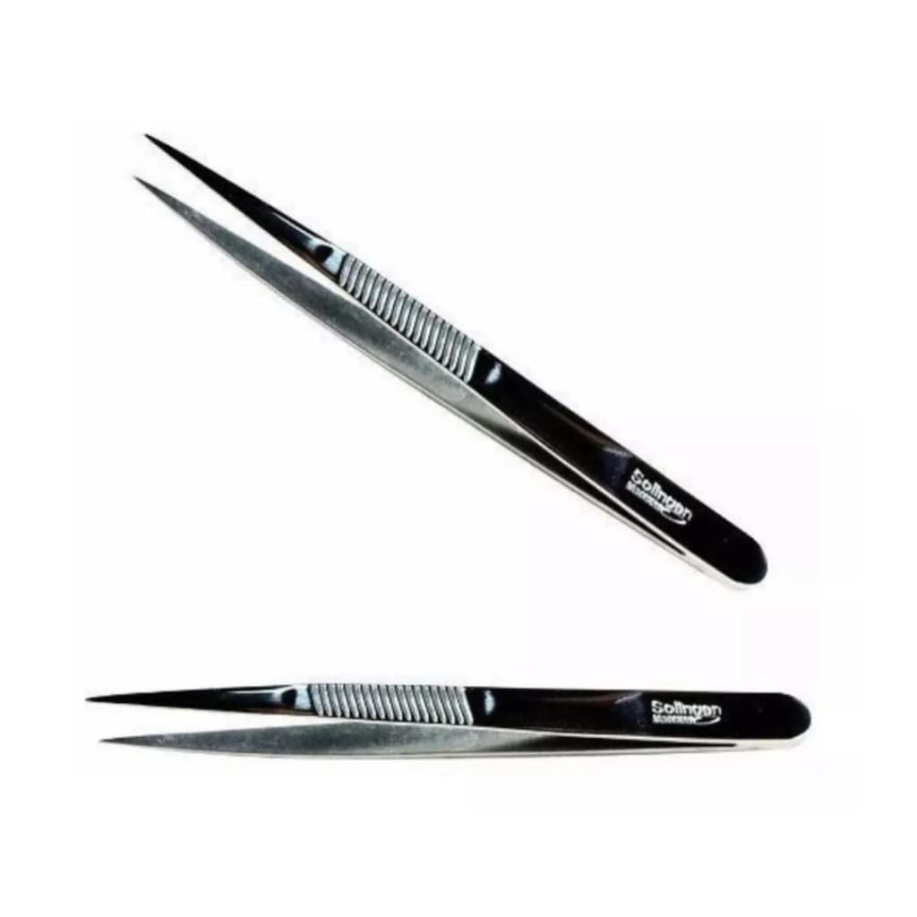 Pinça Agulha Listra Solingen Para Designer De Sobrancelhas Original