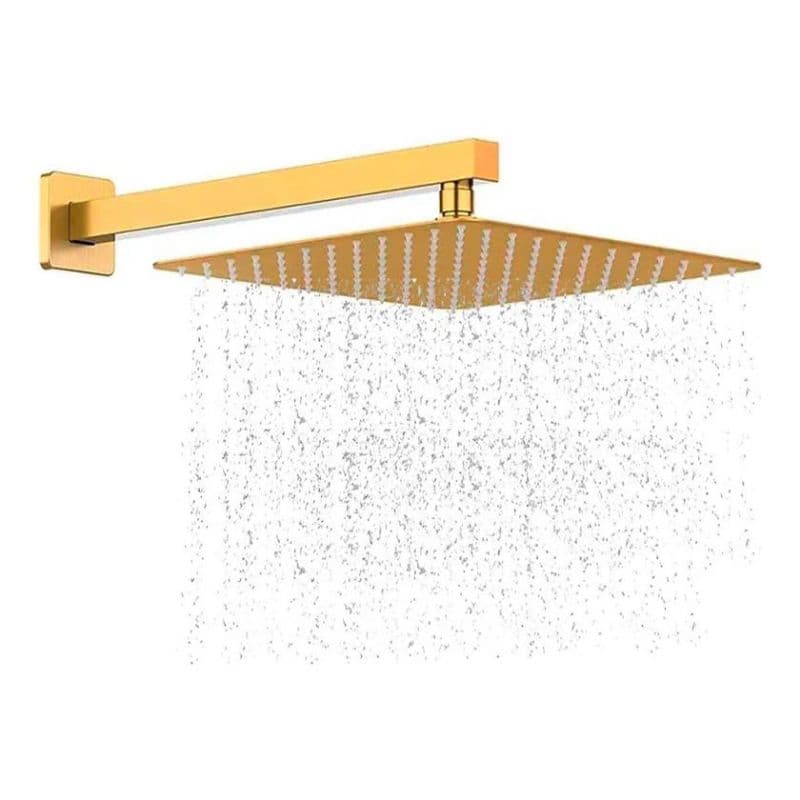 Ducha Chuveiro Dourado Quadrado Slim Premium 20 X 20 cm 14933G