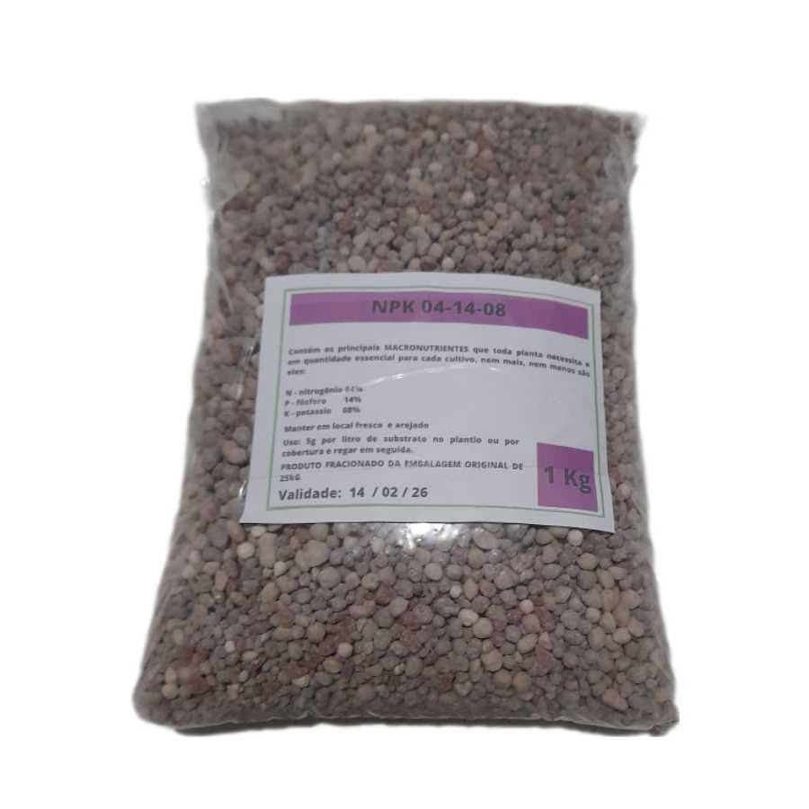 1 Kg Adubo Fertilizante - NPK 04 14 08 - Floração Rosa do Deserto