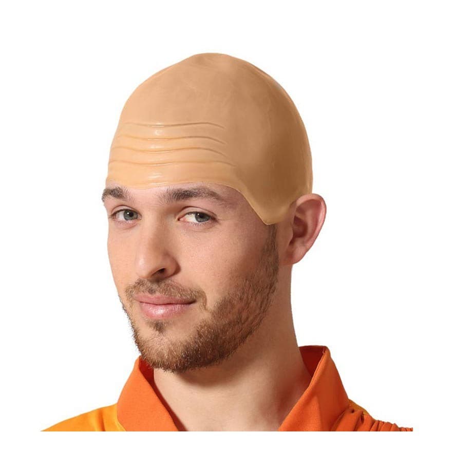 Fantasia Touca Careca Falso Latex Carnaval Halloween Peruca